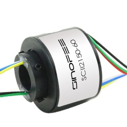 240V 400rpm 12.7mm through bore slip ring