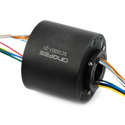 240V 250rpm 25.4mm through bore slip ring